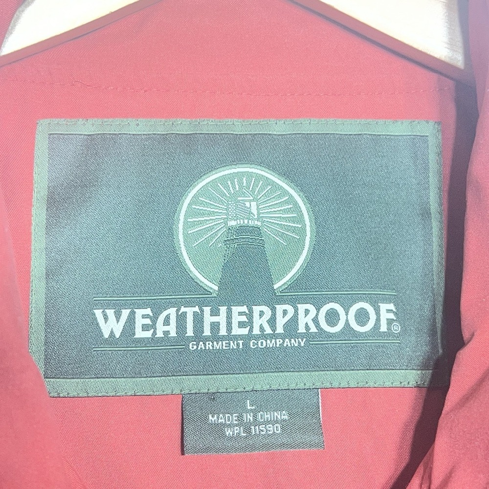 Southern Pines Golf Club NC, Red Weatherproof Garment Men's L Golf Rain Jacket - Picture 5 of 13